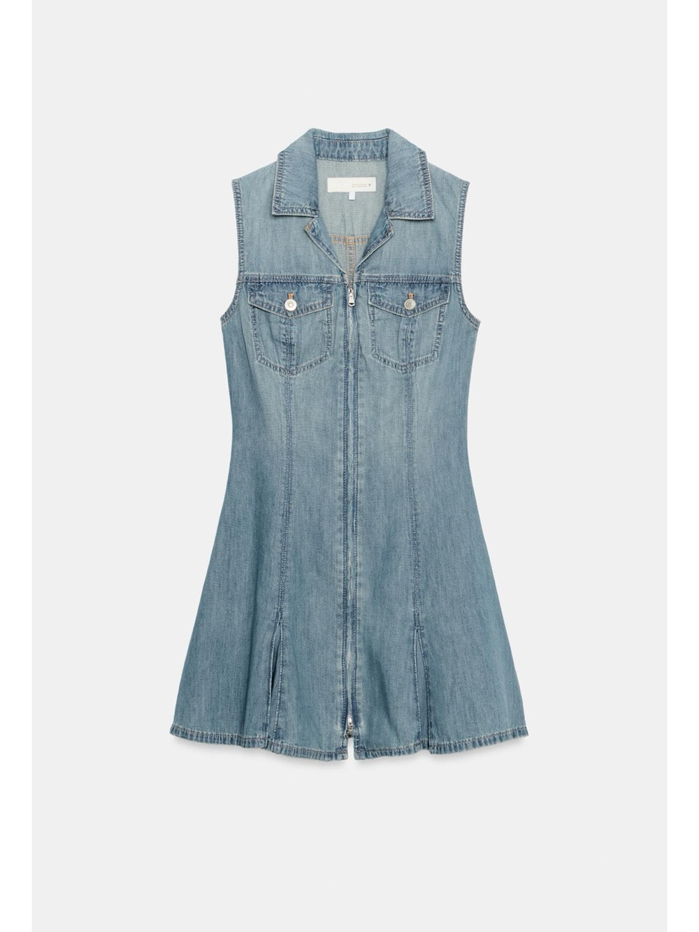 Zara TRF DENIM POCKET MINI DRESS